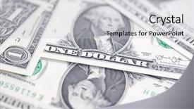  Presentation with dollar - Slide deck with seal president - us 1 dollar banknote collection background and a light gray colored foreground