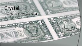  Presentation with dollar - Amazing slide deck having seal president - us 1 dollar banknote collection backdrop and a  colored foreground