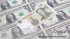  Presentation with chinese chinese - Slide deck enhanced with seal president - us 1 dollar banknote covered background and a light gray colored foreground
