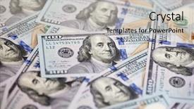  Presentation with credit and collection - Beautiful PPT layouts featuring seal president - us 100 dollar banknote collection backdrop and a  colored foreground