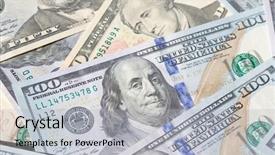  Presentation with dollar - Audience pleasing presentation theme consisting of seal president - us dollar banknote collection backdrop and a  colored foreground