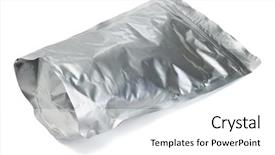  Presentation with bag - Amazing PPT layouts having sealed aluminum foil bag containing backdrop and a  colored foreground