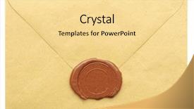  Presentation with envelope - Beautiful slide deck featuring sealed brown envelope isolated backdrop and a blonde colored foreground