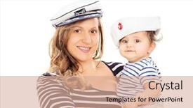  Presentation with mother baby - PPT layouts having seamen - mother and her baby daughter background and a  colored foreground