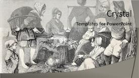  Presentation with old - Beautiful slide set featuring seamen - old illustration of fishermen backdrop and a light gray colored foreground