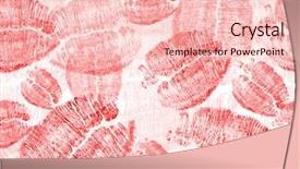  Presentation with lips - Cool new PPT theme with seamless background from red lips backdrop and a lemonade colored foreground