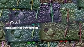  Presentation with elements - Slide deck consisting of seamless bolt and wire background made up of real fence elements background and a tawny brown colored foreground