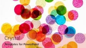  Presentation with pattern - Slide deck featuring seamless-colorful-polka-dot-pattern background and a red colored foreground