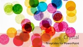  Presentation with pattern - PPT layouts having seamless-colorful-polka-dot-pattern background and a red colored foreground