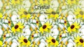  Presentation with floral - Amazing slides having seamless-flowers-pattern-floral-background backdrop and a yellow colored foreground