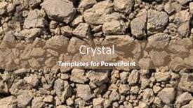  Presentation with soil texture - Audience pleasing PPT theme consisting of seamless-natural-texture-dry-fragmented backdrop and a coral colored foreground