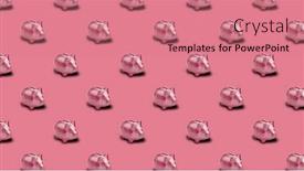  Presentation with piggy bank - Colorful slide deck enhanced with seamless-pattern-backdrop-with-piggy backdrop and a coral colored foreground