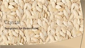  Presentation with pumpkin seeds - Presentation consisting of seamless-pattern-background-seeds-pumpkin background and a lemonade colored foreground