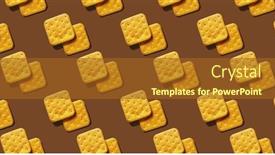  Presentation with pattern - PPT theme enhanced with seamless-pattern-of-crackers background and a tawny brown colored foreground