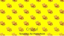  Presentation with pattern - Slide set featuring seamless-pattern-of-crackers background and a yellow colored foreground