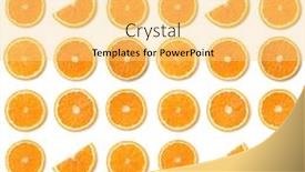  Presentation with orange fruit - Beautiful presentation featuring seamless pattern of orange fruit slices orange slices isolated on white background food background flat lay top view backdrop and a yellow colored foreground