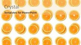  Presentation with orange fruit - Colorful slides enhanced with seamless pattern of orange fruit slices orange slices isolated on white background food background flat lay top view backdrop and a blonde colored foreground
