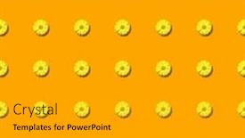  Presentation with yellow orange - Presentation design enhanced with seamless-pattern-with-arranged-yellow background and a light gray colored foreground