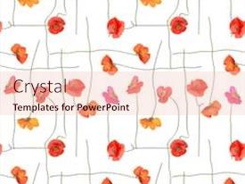 Seamless Pattern With Red Poppy PPT template 99 | CrystalGraphics