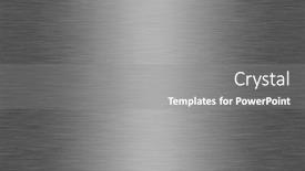  Presentation with brushed metal - Presentation theme with shiny brushed metal texture background background and a gray colored foreground
