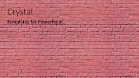  Presentation with brick wall texture - Cool new slides with seamless texture brick wall backdrop and a coral colored foreground