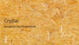  Presentation with texture - Presentation enhanced with seamless texture of oriented strand background and a yellow colored foreground