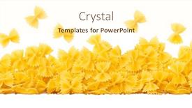  Presentation with italian food - Presentation consisting of seamless-tiling-pasta-border-made background and a cream colored foreground