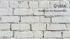  Presentation with brick wall texture - PPT layouts consisting of seamless white brick wall for texture or background background and a light gray colored foreground