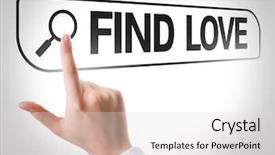  Presentation with search - Beautiful PPT theme featuring search bar on virtual backdrop and a light gray colored foreground