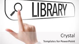  Presentation with search - Theme with search bar on virtual background and a white colored foreground