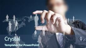  Presentation with structure - Slides having search connection - social network structure background and a ocean colored foreground