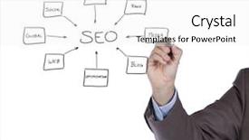  Presentation with schema - Amazing presentation having search engine - hand writing a seo schema backdrop and a white colored foreground