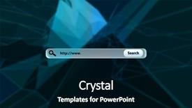  Presentation with search engine - Cool new PPT layouts with search engine against abstract angular backdrop and a black colored foreground