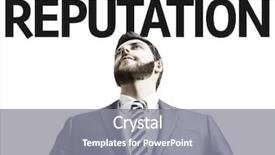 Presentation with reputation - Presentation with search engine target - business man with the text background and a gray colored foreground