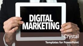  Presentation with cahsback website marketing - PPT layouts with search engine target - digital marketing background and a tawny brown colored foreground