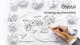  Presentation with search - PPT theme consisting of search of good idea mixed background and a  colored foreground