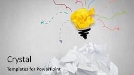  Presentation with search - PPT theme consisting of search of good idea background and a light gray colored foreground