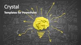  Presentation with inspiration - Theme featuring search of inspiration background and a dark gray colored foreground