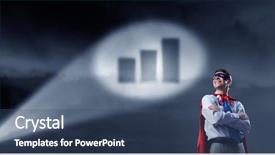  Presentation with super hero - Colorful presentation design enhanced with search rescue - strong and powerful as super backdrop and a ocean colored foreground