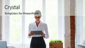  Presentation with net - Slide set featuring job in the net background and a cream colored foreground