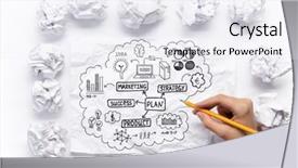  Presentation with solution - Presentation enhanced with searching for effective solution mixed background and a sky blue colored foreground