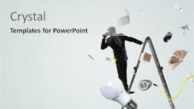  Presentation with solutions business - PPT layouts having searching-for-new-business-solutions background and a light gray colored foreground