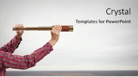  Presentation with media - Beautiful slide deck featuring searching for something new mixed media backdrop and a light gray colored foreground