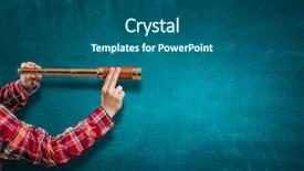  Presentation with media - Colorful presentation theme enhanced with searching for something new mixed backdrop and a ocean colored foreground