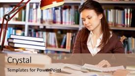  Presentation with information - PPT layouts enhanced with searching information for your report background and a coral colored foreground