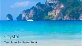  Presentation with divine - Colorful PPT theme enhanced with seascape-divine-holiday-detail backdrop and a light blue colored foreground