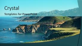  Presentation with chromatography sur papier - Cool new slides with seascape in big sur backdrop and a arctic colored foreground