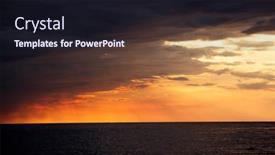  Presentation with croatia - Beautiful theme featuring seascape-on-the-istrian-coast backdrop and a wine colored foreground