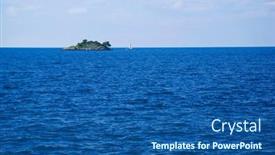  Presentation with croatia - PPT layouts with seascape-on-the-istrian-coast background and a ocean colored foreground