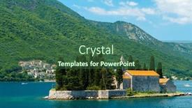  Presentation with kotor montenegro - Presentation consisting of seascapes-the-island-with-catholic background and a ocean colored foreground